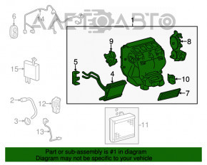 Печка в зборі Toyota Avalon 13-3.5