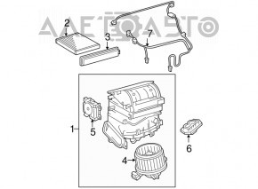 Мотор вентилятор печки Toyota Rav4 06-12