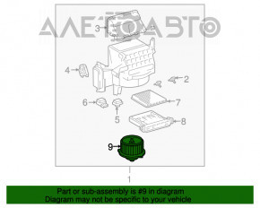 Мотор вентилятор пічки Lexus RX300 RX330 RX350 RX400h 04-09 новий OEM оригінал