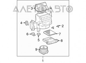 Мотор вентилятор пічки Lexus RX300 RX330 RX350 RX400h 04-09