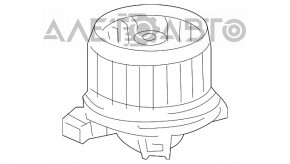 Мотор вентилятор печки Toyota Sequoia 08-16 новый OEM оригинал