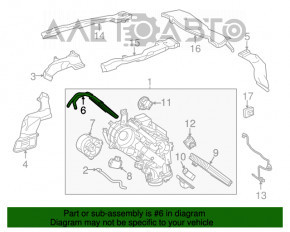 Радиатор отопителя задней печки Toyota Highlander 14-19