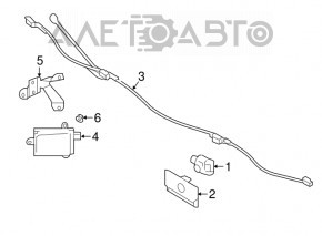 Кронштейн датчика слепых зон BSM правый Subaru Legacy 15-19