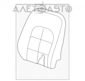 Водительское сидение Infiniti QX30 17- c airbag, электро, кожа беж, дефект кожи