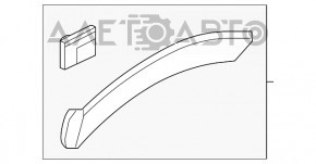 Накладка арки крыла задняя левая Kia Sorento 16-20 Sport
