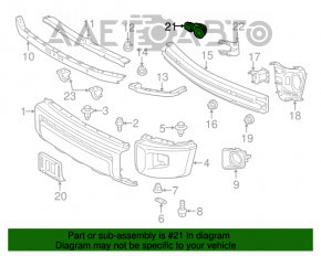 Парктроник задний Toyota Rav4 16-18 рест, с кольцом