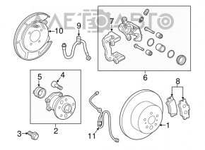 Провід датчика ABS задній лівий Toyota Camry v40 07-09