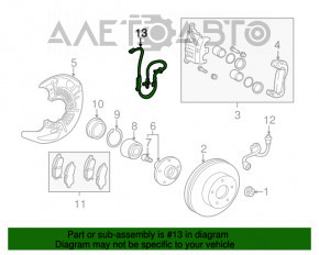 Датчик ABS передній правий Toyota Sienna 11-20