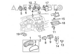 Кнопка зажигания Start-Stop Toyota Camry v40