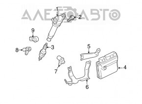 Блок ECU компьютер двигателя Toyota Sienna 11 3.5 FWD