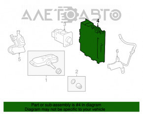 Tire Pressure Control Lexus ES300h ES350 13-