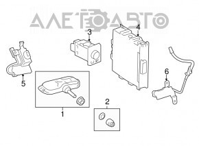 Tire Pressure Control Lexus ES300h ES350 13-