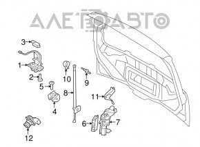 Замок дверей багажника Ford Flex 09-19 електро