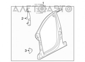 Стойка кузова центральная правая Audi Q5 8R 09-17