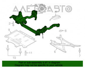 Підрамник передній Audi Q5 8R 09-12 під ГУР