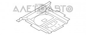 Обшивка підлоги багажника Audi Q5 8R 09-17