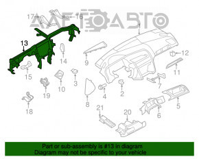 Труба подторпедная усиление Audi Q5 8R 09-17