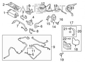 Отделитель картерных газов Ford C-max MK2 13-18