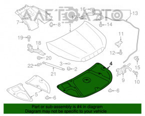 Ізоляція капота Subaru Forester 14-18 SJ