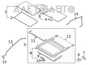 Люк в сборе Nissan Altima 19-