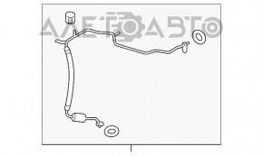 Трубка кондиционера компрессор-печка Nissan Versa Note 13-19 1.6