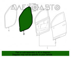 Уплотнитель двери передней левой Buick Encore 13-19
