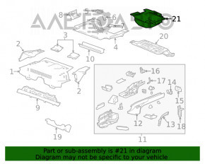 Обшивка корита багажника Buick Encore 13-16