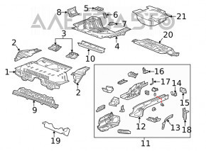 Обшивка корита багажника Buick Encore 13-16