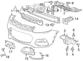 Кронштейн передней панели Buick Encore 13-19