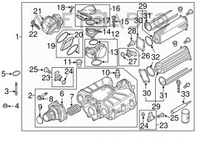 Дроссельная заслонка Porsche Cayenne 958 11-17 3.6