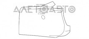 Заглушка решітки переднього бампера прав Porsche Cayenne 958 11-14