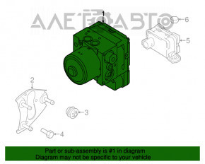 ABS АБС Porsche Cayenne 958 11-17