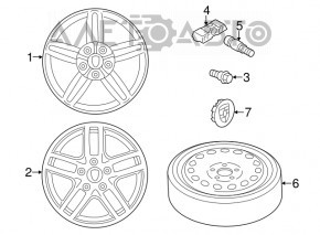 Запасне колесо докатка Porsche Cayenne 958 11-14 R19