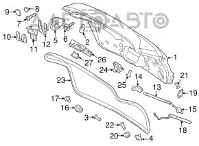 Двері багажника гола Porsche Cayenne 958 11-14 usa