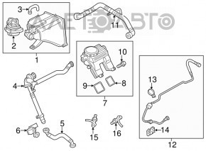 Лямбда-зонд левый первый Porsche Cayenne 958 11-17 4.8 Turbo