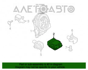 Модуль srs airbag комп'ютер подушок безпеки Porsche Cayenne 958 11-17