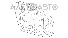 Зеркальный элемент левый Nissan Murano z51 09-14