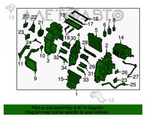 Печка в сборе Hyundai Tucson 16-20