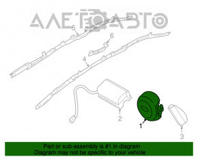 Подушка безпеки airbag в кермо водійська Subaru Outback 10-14