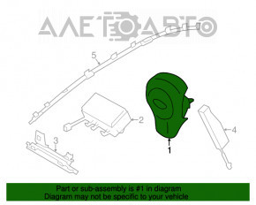 Подушка безопасности airbag в руль водительская Subaru XV Crosstrek 13-17