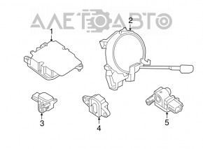 Модуль srs airbag комп'ютер подушок безпеки Nissan Rogue 14-16