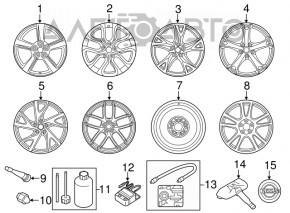 Компрессор подкачки колес Nissan Leaf 11-17