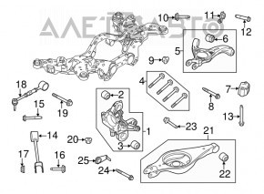 Цапфа задняя правая Ford Flex 09-19 FWD