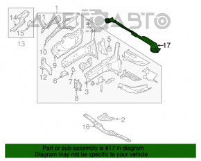 Распорка передних стоек Ford Escape MK3 13-