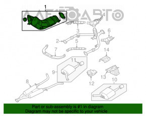 Катализатор правый Infiniti G35 4d 06-09