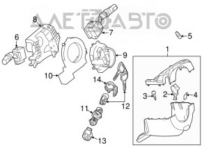 Обрамление рулевой колонки Mazda3 03-08