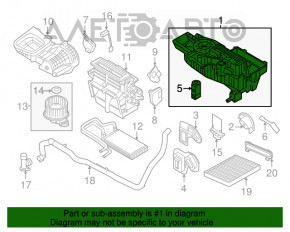 Печка у зборі Ford Explorer 11-19 auto