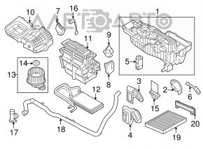 Печка у зборі Ford Explorer 11-19 auto