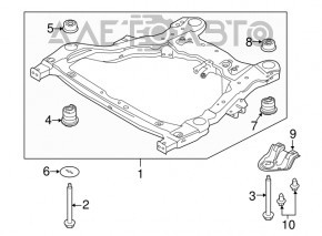 Подрамник передний Ford Explorer 11-15