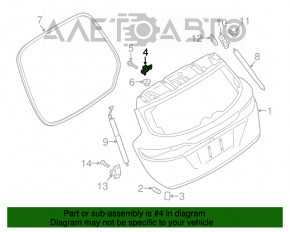 Петля двери багажника левая Ford Escape MK3 13-16 дорест